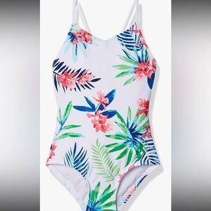 NEW Kanu Surf Girls Daisy Beach Sport one Piece Swimsuit size 7